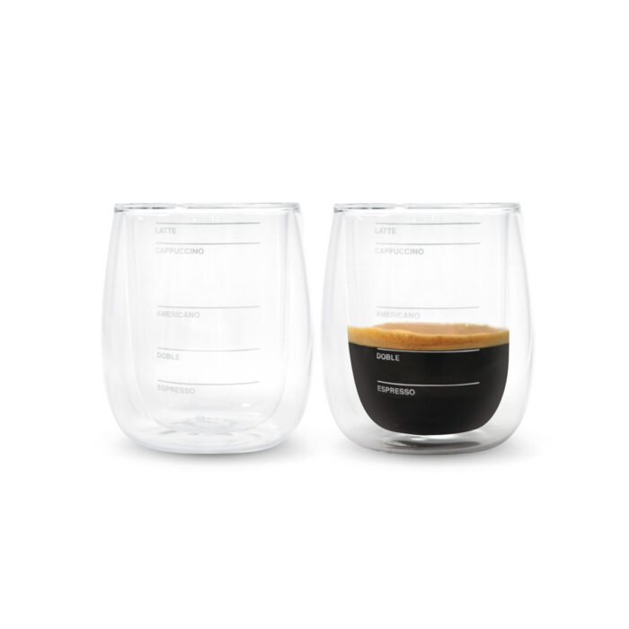 Set de vasos de vidrio "BARISTA"